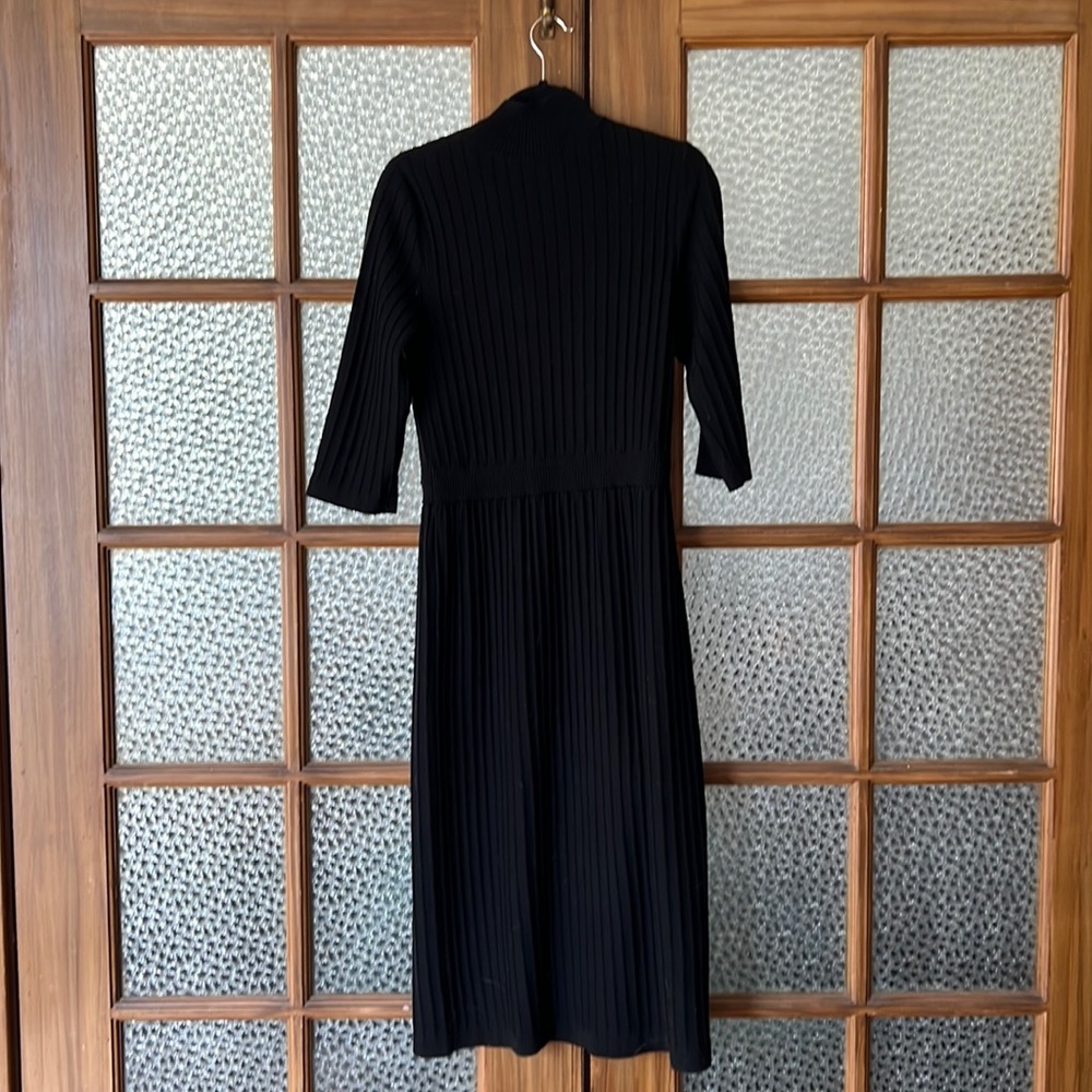 apc black mock neck  sweater dress
